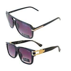 2 New Pairs Sean John Black & Gold Luxury Designer Shades Cool Urban Sunglasses